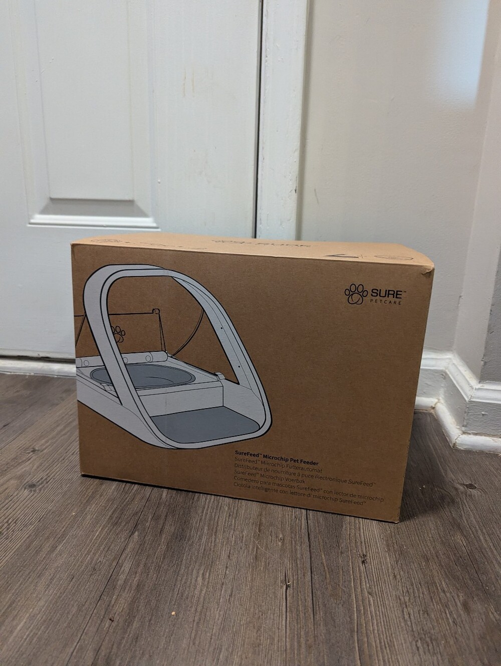 Microchip Pet Feeder - White